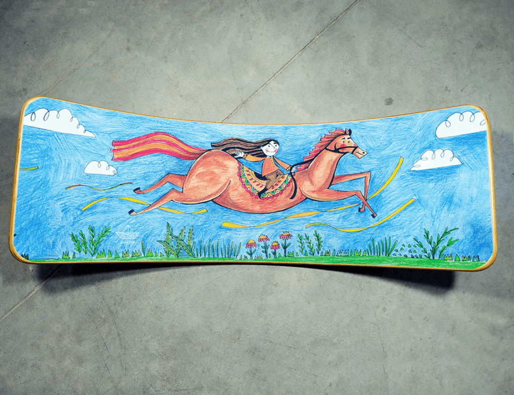 Girl on the horse