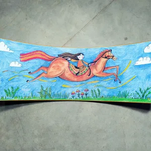 Girl on the horse